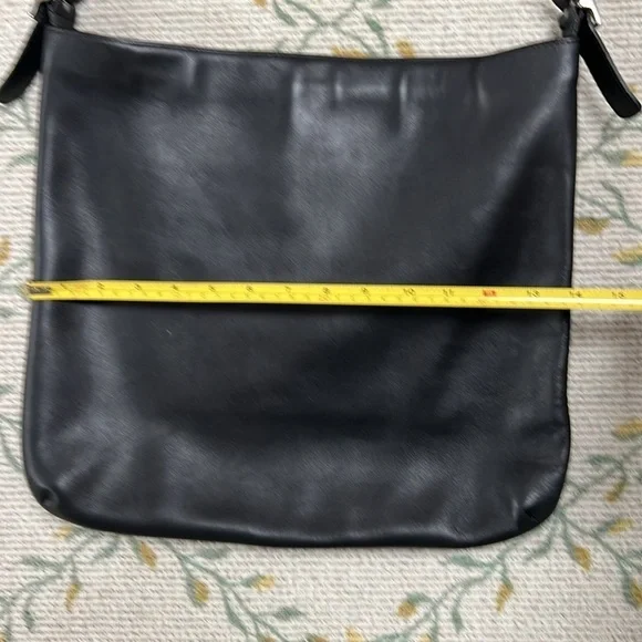 Vintage Coach MSD 9406 Genuine Leather Black Slim Shoulder Bag pristine - Picture 2 of 12